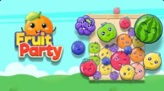 Fruit Party game cover: merge fruits in a box